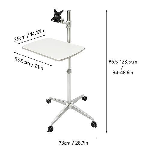 Soporte de piso para computadora portátil ideal para trabajar desde el sofá 4