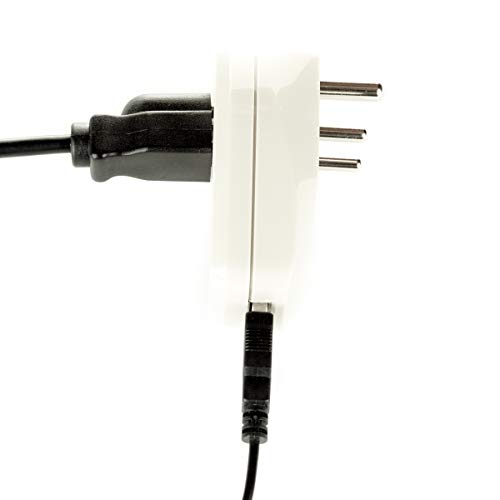 Image of OREI World (USA, UK, China & More) to India (Type D) Travel Adapter Plug - 3 in 1 - CE Certified - RoHS Compliant with USB and Surge Protection Worldwide Adapter (DBU-D)