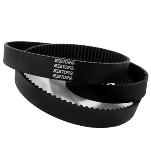 Image of BESTORQ 450-5M-15 HTD Timing Belt, 450mm Outside Circumference x 15mm Width x 3.6mm Height, 5mm Pitch, 90 Teeth