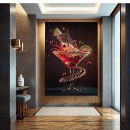 Impression toile cocktail blanc pour déco salon moderne et bar de cuisine - 3