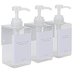 3 Bottles 3 Wall Mounts-clear