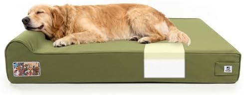 Sytopia 7" Thick Orthopedic Dog Beds for Extra Large Dogs, Canvas...