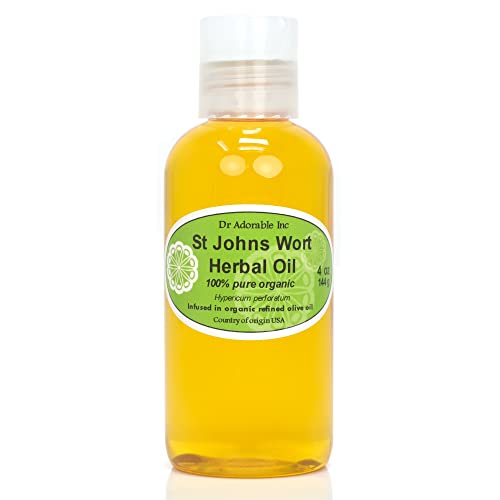Dr Adorable - 4 oz - St Johns Wort Herbal Oil - Infused Natural Organic
