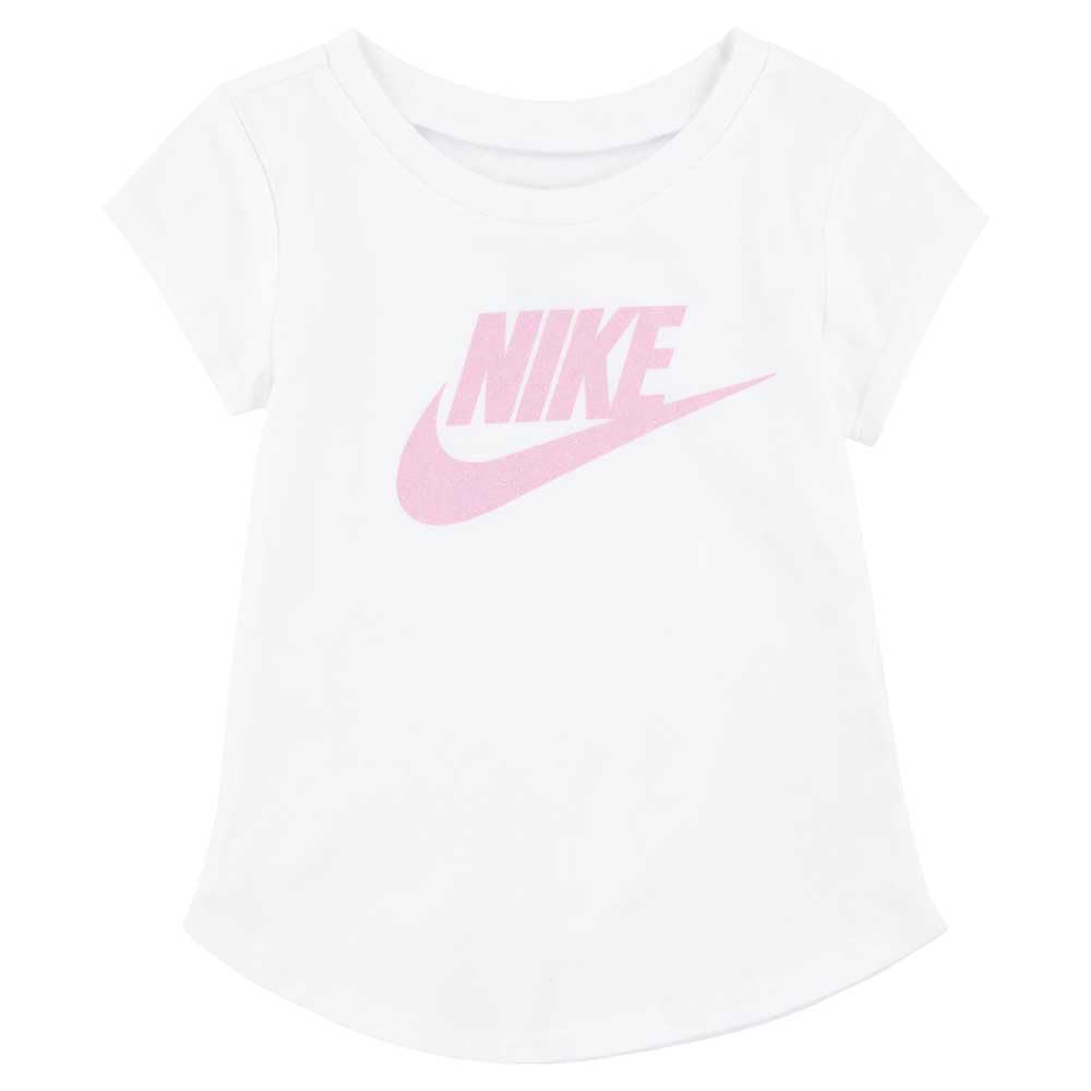 Nike Girls White Futura T-Shirt In - 18 Mths
