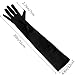 Uintoon Long Opera Gloves for Women 1920s Satin Tea Party Elbow Length Glove Costume Stretchy Gloves for Wedding, Cosplay