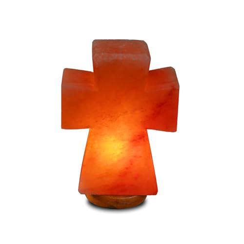 Himalayan Salt Lamp 12 Inch Wood Base