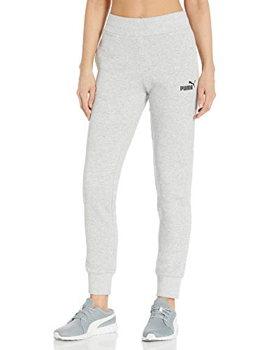PUMA Women's Essentials Sweatpants, Light Gray Heather, X-Large