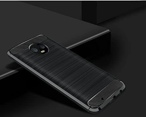 Image of Hybrid Carbon Fiber Back Case for Moto G6 (Black)