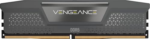 CORSAIR Vengeance DDR5 RAM 16GB (1x16GB) 5200MHz CL40-40-40-77 1.25V AMD Expo Intel XMP 3.0 Desktop-Arbeitsspeicher – Grau (CMK16GX5M1B5200Z40)