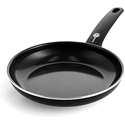 Sartenes Greenpan Amazon GreenPan Cambridge Sartén de cerámica antiadherente saludable de 24 cm, sin PFAS, inducción, apta para lavavajillas, apta para horno, negra