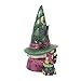 Enesco Jim Shore Heartwood Creek Halloween Collection Witch Gnome with Cauldron and Cat Figurine- Stone Resin Hand Painted Crafted Collectible Gnomes Halloween Figurines Home Decor Statue, 7.68 Inch