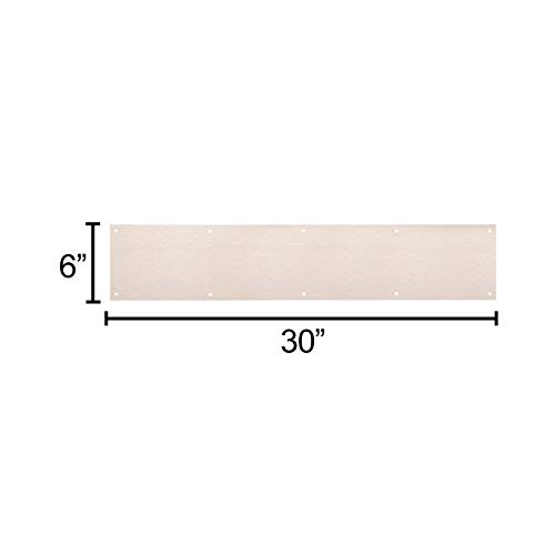 National Hardware Kickplate For Front Doors In Satin Nickel, 6'X30' Door Plate For Exterior Doors Like Front, Back, Or Garage Doors Where A Kick Plate Will Add Protection Mud And Scratches, N270-314 #TOP1