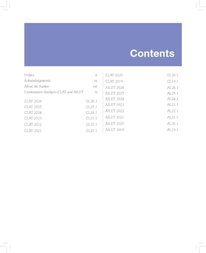 Image of Pearson'26| 16 years Solved Papers of CLAT and AILET 2019-2026|Free PU and DU papers online| Separate units on Logical Reasoning and Analytical Reasoning|2 Mock Papers with solutions