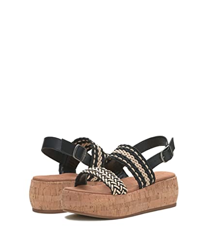Sandales compensées Jadiel de Lucky Brand, le savoir-faire du tressage premium