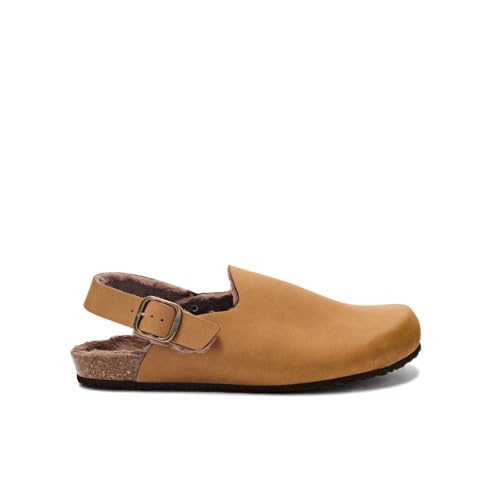 Scholl Didier Clog Backstrap, Mule Hombre, Taupe, 41 EU