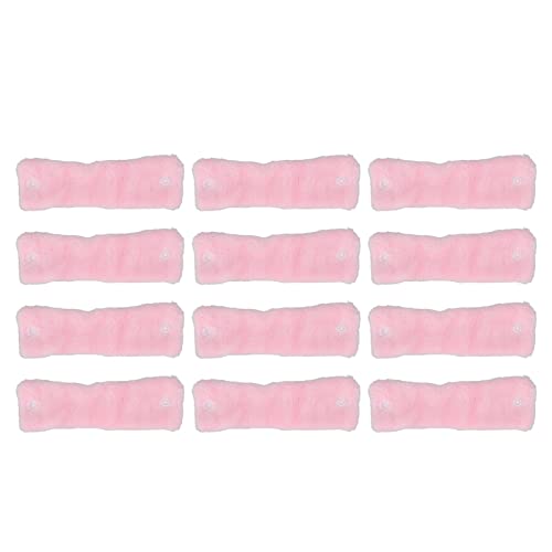 SIWOTED 12 rulos de pelo de lana sin calor, rizadores de pelo, herramientas de peinado para rizos DIY, color rosa