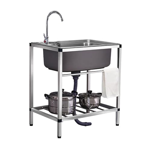 AMAZWI ƖpXeXVNVO{E[eBeBVNA֌tAr1Rp[ggAK[WAXgALb`Ah[[p(Single Cold Faucet,58x43x75cm)