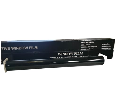 HD Nano Ceramic Window Film, 50% VLT, 99% UV Protection, 2mil Thickness, 20' + 40' x 100 ft