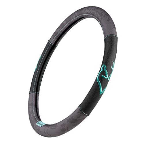 Browning Steering Wheel Covers for Car, Truck, and SUV, Durable Steering Wheel Cover Protection, Black/Teal