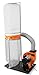 WEN DC1300 1,300 CFM 14-Amp 5-Micron Woodworking Dust Collector with 50-Gallon Collection Bag and Mobile Base , Black