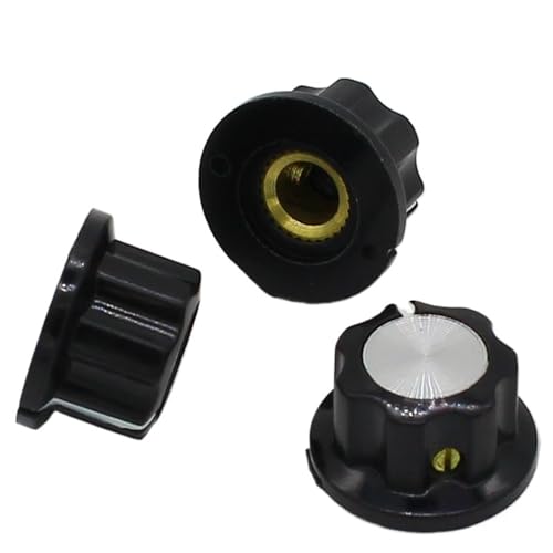 Boutons rotatifs bakélite A01 6mm potentiomètre guitare et ampli audio