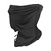 TSLBW Cache Cou Moto Cache Cou Tubulaire Séchage Rapide Multi-Usage Unisexe Bandeau Élastique Cache-Col Anti-Solaire Bonnet pour Ski Course Moto Vélo Sports Unisexe Bandeau Coupe-Vent Beanie Black