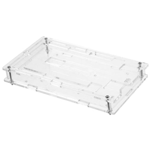 BUGUUYO Development Board Acrylic Enclosure Case, Acrylic Protective Shell with Secure Fixing Frame for 3d Printer Acces