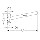 KS Tools 142.1516 Schlosserhammer, englische Form, 450 g