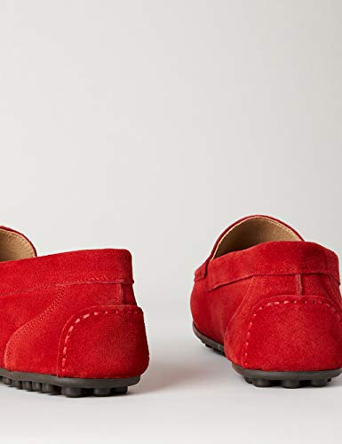 Find. Amz123 Mocassino, Rosso (Red (Suede), 43 EU