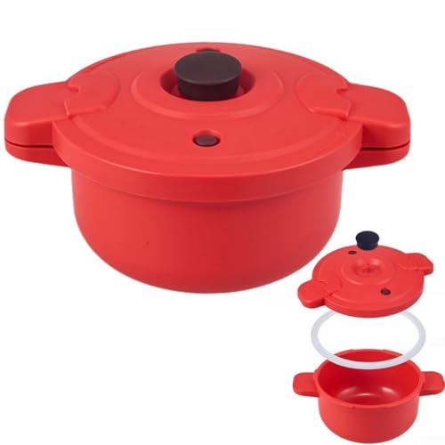 Olla a presión para microondas, olla multiuso, olla de cocción rápida para arroz, verduras, pescado Olla a presión para microondas, olla multiuso, olla de cocción rápida para arroz, verduras, pescado