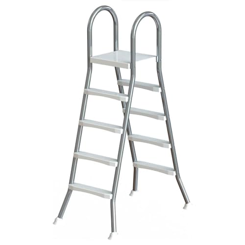 Escalera para piscina 4 peldaños acero inoxidable 132 cm miniatura 2