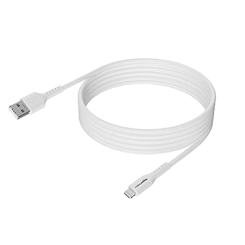 Image of AmazonBasics Amazon Basics USB A to Lightning MFi Certified Charging Cable (White, 1.8 meter)