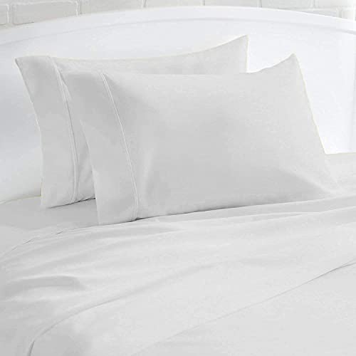 Set Of 2 Pillow Cases 800 Thread Count 100% Egyptian Cotton Long Staple, Durable And Silky Soft Pillow Covers, Shrink & Pilling Proof, Luxurious Hotel Class Bedding Linens (Standard, White) #TOP1