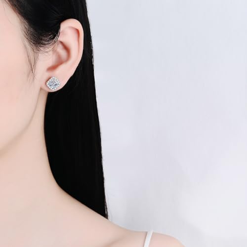 Moissanite boucles d’oreilles StarGems, le cadeau d'anniversaire idéal en argent 925 - 5