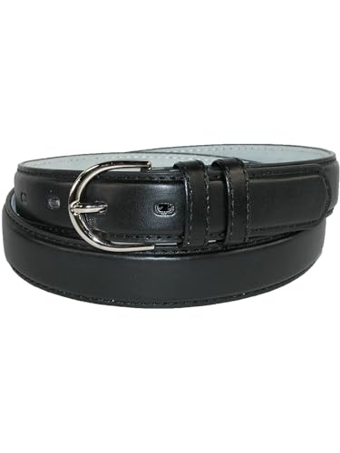 CTM Women's Leather 1 1/8 Inch Dress Belt3
