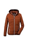 G.I.G.A. DX Women's Chaqueta acolchada/chaqueta informal funcional con look de plumón y capucha con cremallera Uyaka, light rust, 34, 28041-000