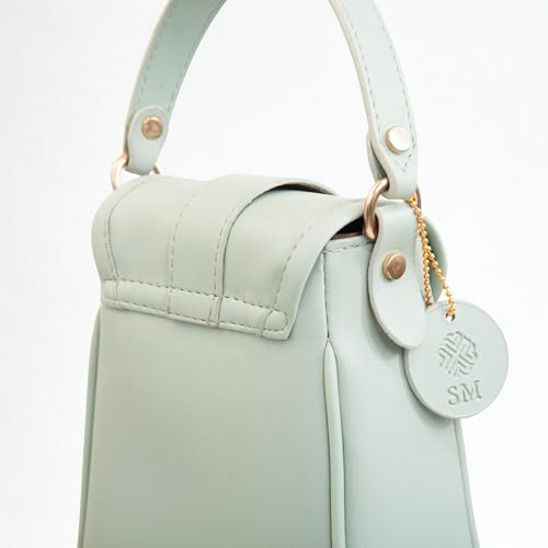 Image of SACCI MUCCI Women's Small Handbag /Cross-Body Phone Bag - Stylish PU Leather Mobile Purse with Adjustable Strap