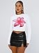 Trendy Queen Womens Long Sleeve T Shirts Fall Fashion 2025 Basic Crop Tops Going Out Workout Outfits Y2k Clothes Pink Flower XS