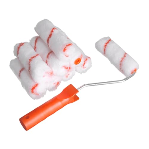 TEHAUX Polyester Wandfarben-roller Pinsel Langlebig Leichtgriffig für Heim Büro DIY Malerbedarf TEHAUX Polyester Wandfarben-roller Pinsel Langlebig Leichtgriffig für Heim Büro DIY Malerbedarf