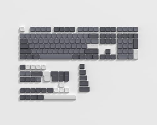 Womier キーキャップ 123キー PBT フルセット、光透過、60% 65% 75% 100%対応、Cherry Gateron MXスイッチキーボード用、ロープロファイル