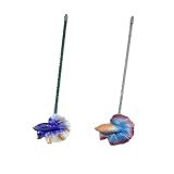 Khanoqq Interactive Betta Fish Flare Stick Toy for Tanks - Simulated Betta Training Teasing Toy for Color Grow and Good Behavior