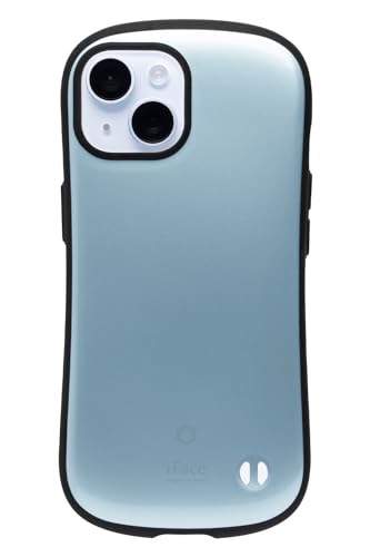 iFace First Class Metallic iPhone 15 ケース (アイスブルー)【アイフェイス アイフォン15 用 iphone15 用 カバー 韓国 耐衝撃 ストラップホール】