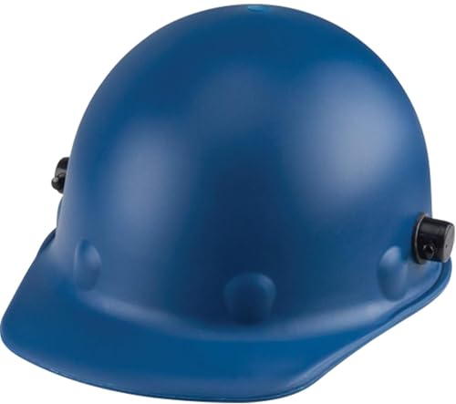 North Safety Equipment Fibre-Metal by Honeywell P2AQRW71A000 Super Eight Fiber Glass Cap Style Ratchet Hard Hat with Quick-Lok, Blue