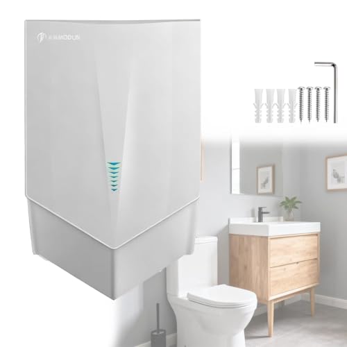 High-Speed 1500W Wall-Mounted Hand Dryer, 220V 50Hz, IPX1 Waterproof, Touchless Infrared Sensor, Fast 5-8 Seconds Drying for Commercial Office Restrooms - Black