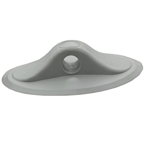 2 Oval Single Loch Seil Schnalle für aufblasbare Boot Raft bootsklasse, grau