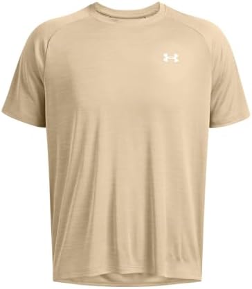 Under Armour Men's Tech Textured Short Sleeve T Shirt, (300) City Khaki / / White, X-Large - 2