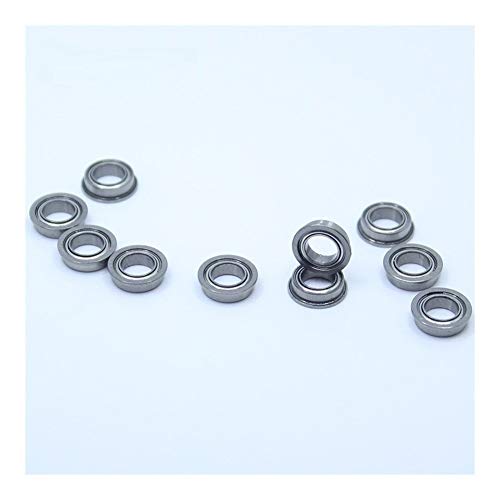 SUOFEILAIMU MF85ZZ Flange Bearing 5x8x2.5 mm Deep Groove Ball Bearing ABEC-1 (10 PCS) Miniature Flanged Ball Bearings MF85 Z ZZ Precision Bearing