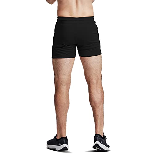 EVERWORTH Men's 2 in 1 Workout Shorts 5" Quick Dry Gym Shorts Bodybuilding Short Shorts Compression Shorts with Zipper Pocket3