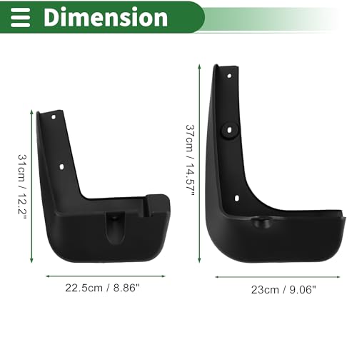 Image of Motoforti Mud Flaps Splash Guards Mud Guards for Hyundai IX45 2011-2018 W /Mount Accessories