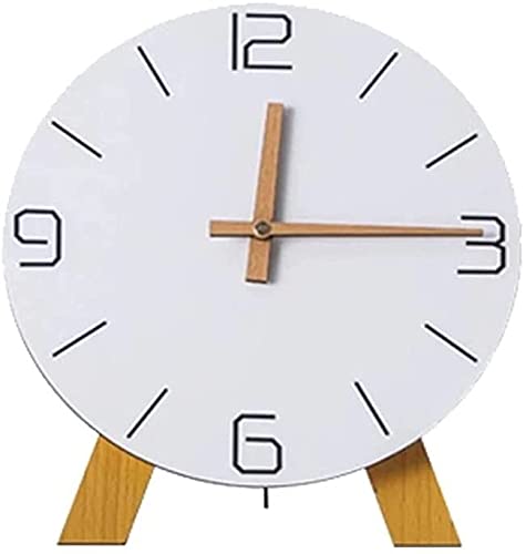 LSSOAZZVVN Alarm Clock Simple Office Desk Alarm Clock Dual-Purpose Bedroom Living Room Wall Clock Silent Wall Clock Home